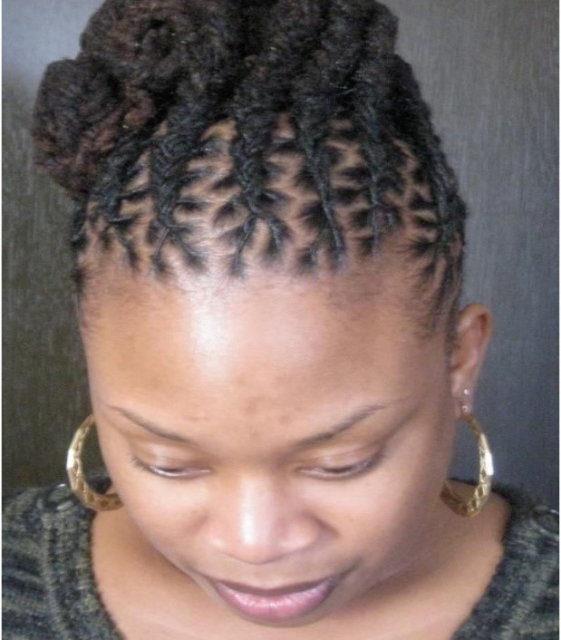 Braided/ Cornrowed dread styles 