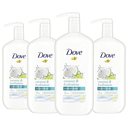 Dove Nourishing Secrets Conditioner with Pump Coconut & Hydration 31 Ounce (Pack of 4)