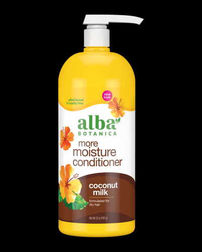 Alba Botanica More Moisture Conditioner, Coconut Milk, 32 Oz