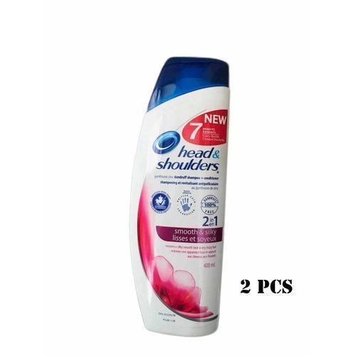 Head & Shoulders 2 In 1 Smooth And Silky Dandruff Shampoo + Conditioner -2pcs
