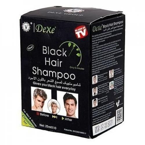 Dexe Hair Dye Black & Shampoo - 10pcs