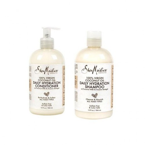 Shea Moisture 100% Virgin Coconut Oil Daily Hydration Shampoo & Conditioner